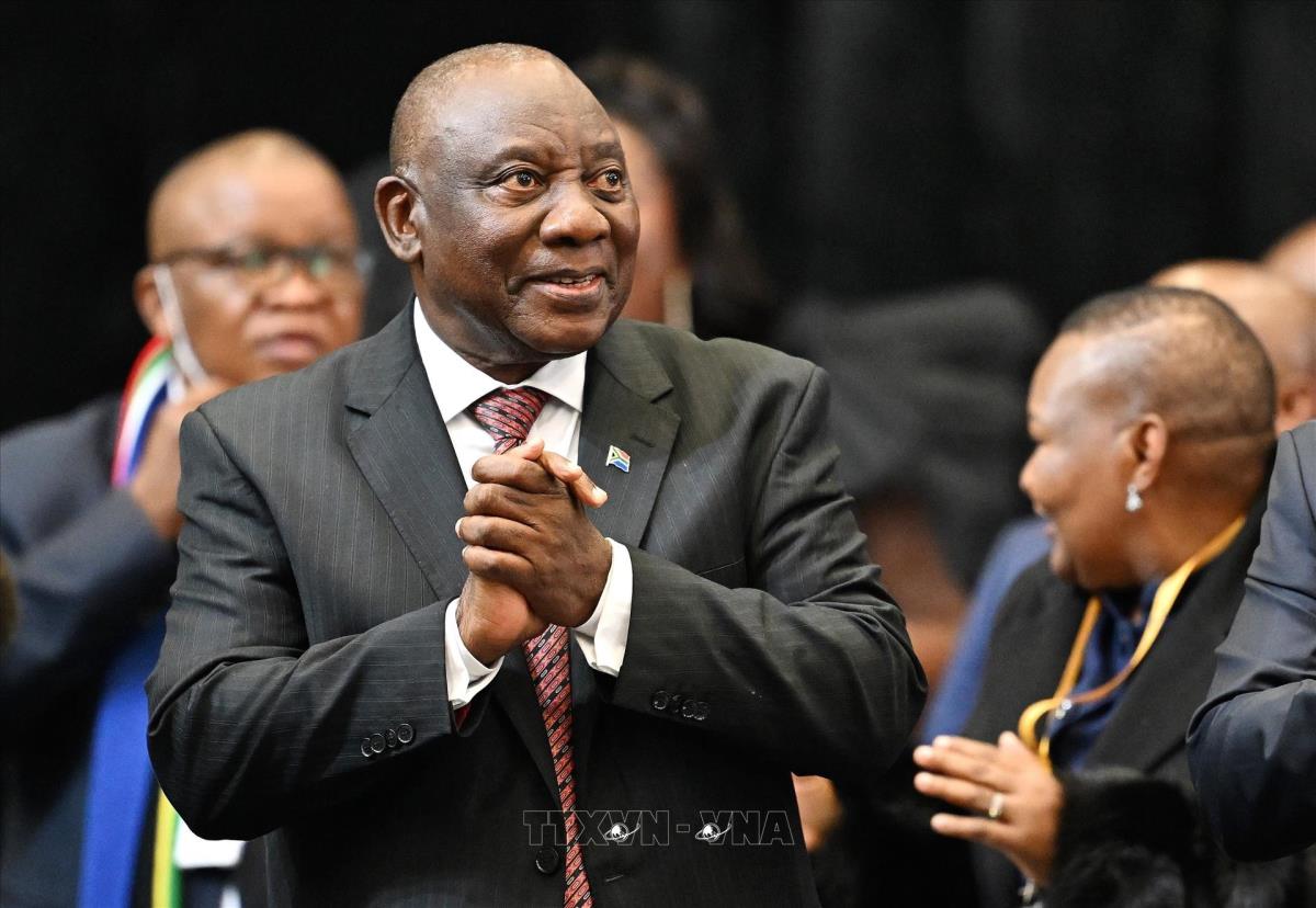Tổng thống Nam Phi Cyril Ramaphosa. (Ảnh: TTXVN)